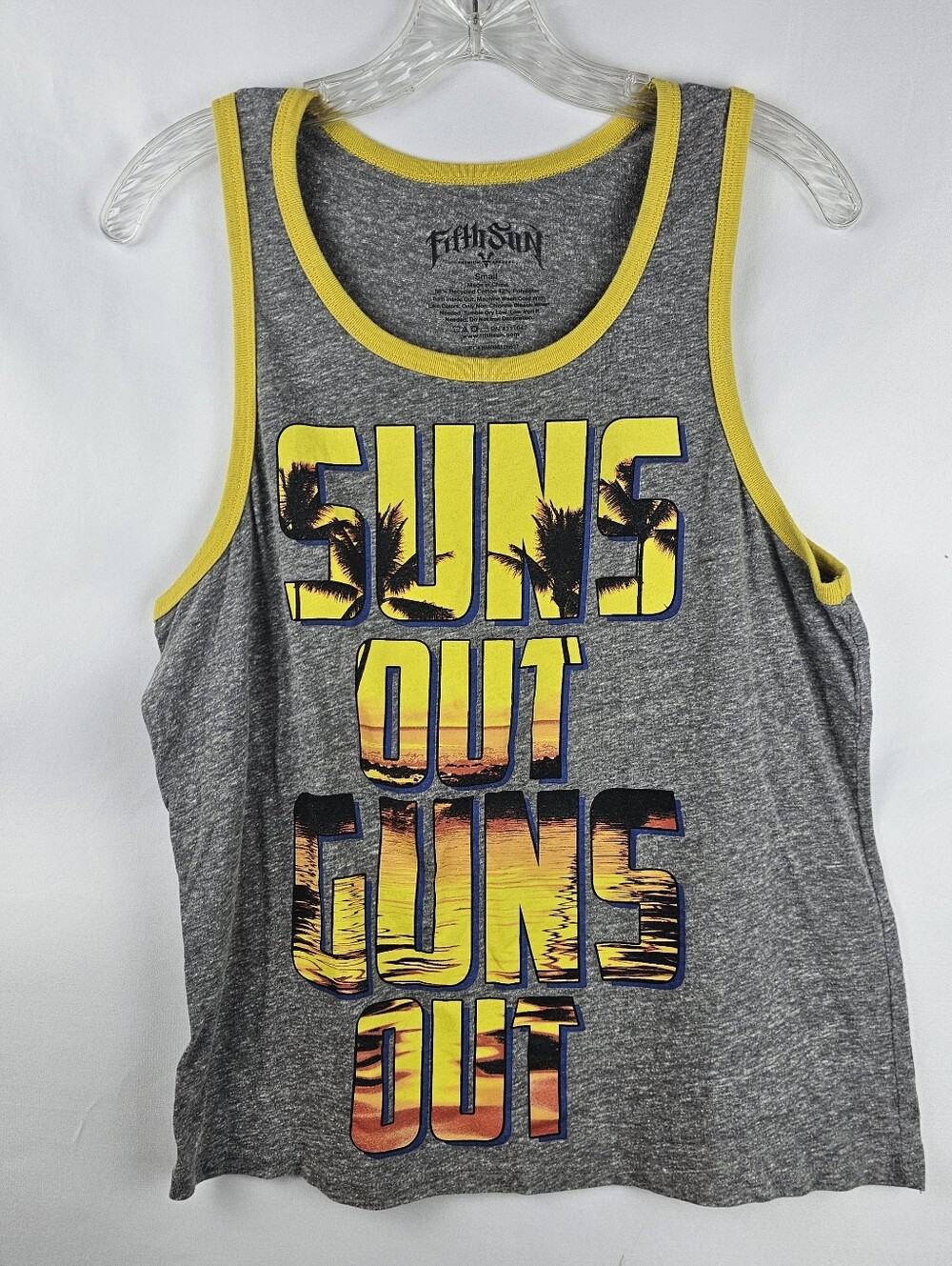 Fifth Sun Graphic Tank Top Men's Sm Retro Summer Beach